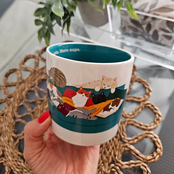 Set of four cat mugs, cat lovers memorabilia - Picture 5 of 5